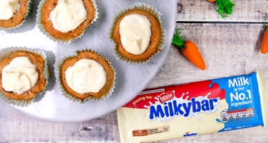 Carrot Cakes with Milkybar<sup>®</sup> & Cream Cheese Icing