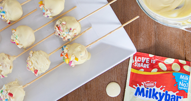Milkybar<sup>®</sup> & Smarties<sup>®</sup> Cake Pops