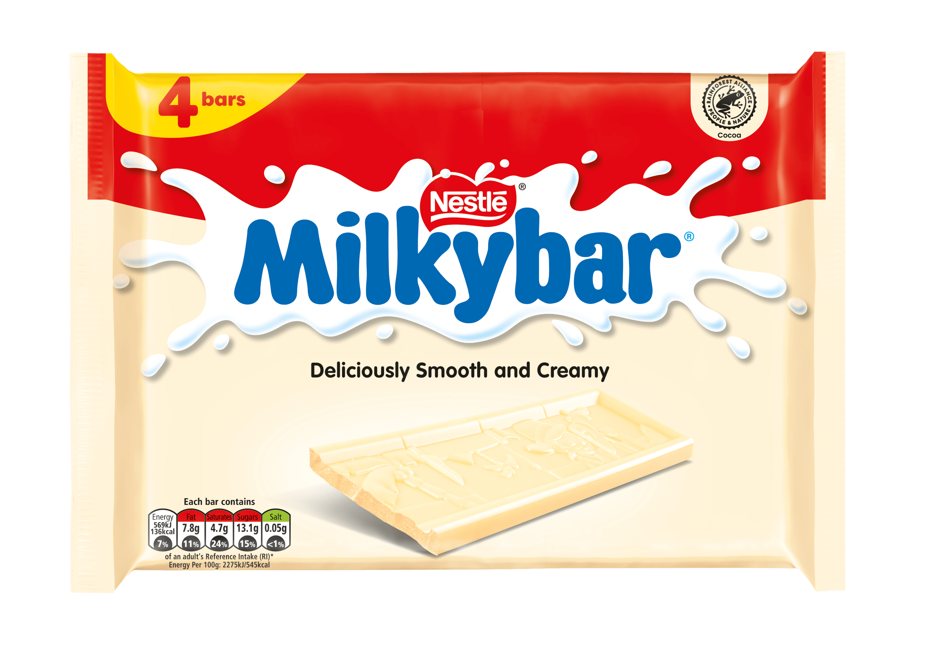 Milkybar® White Chocolate Medium Bar Multipack 25g 4 Pack