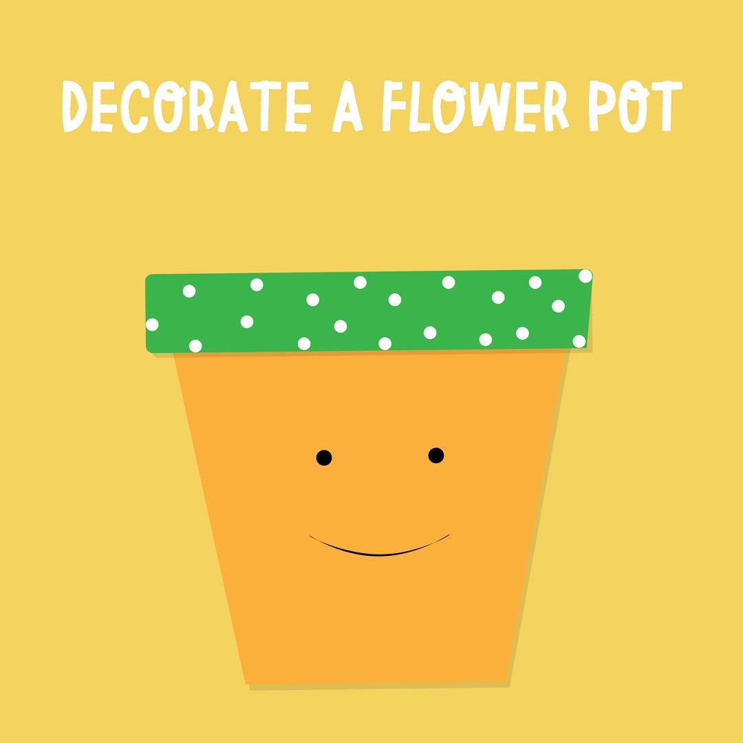 Decorate Flower Pot Face - 1