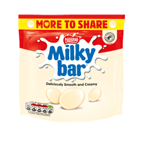 Milkybar® White Chocolate Buttons Sharing Pouch 176G
